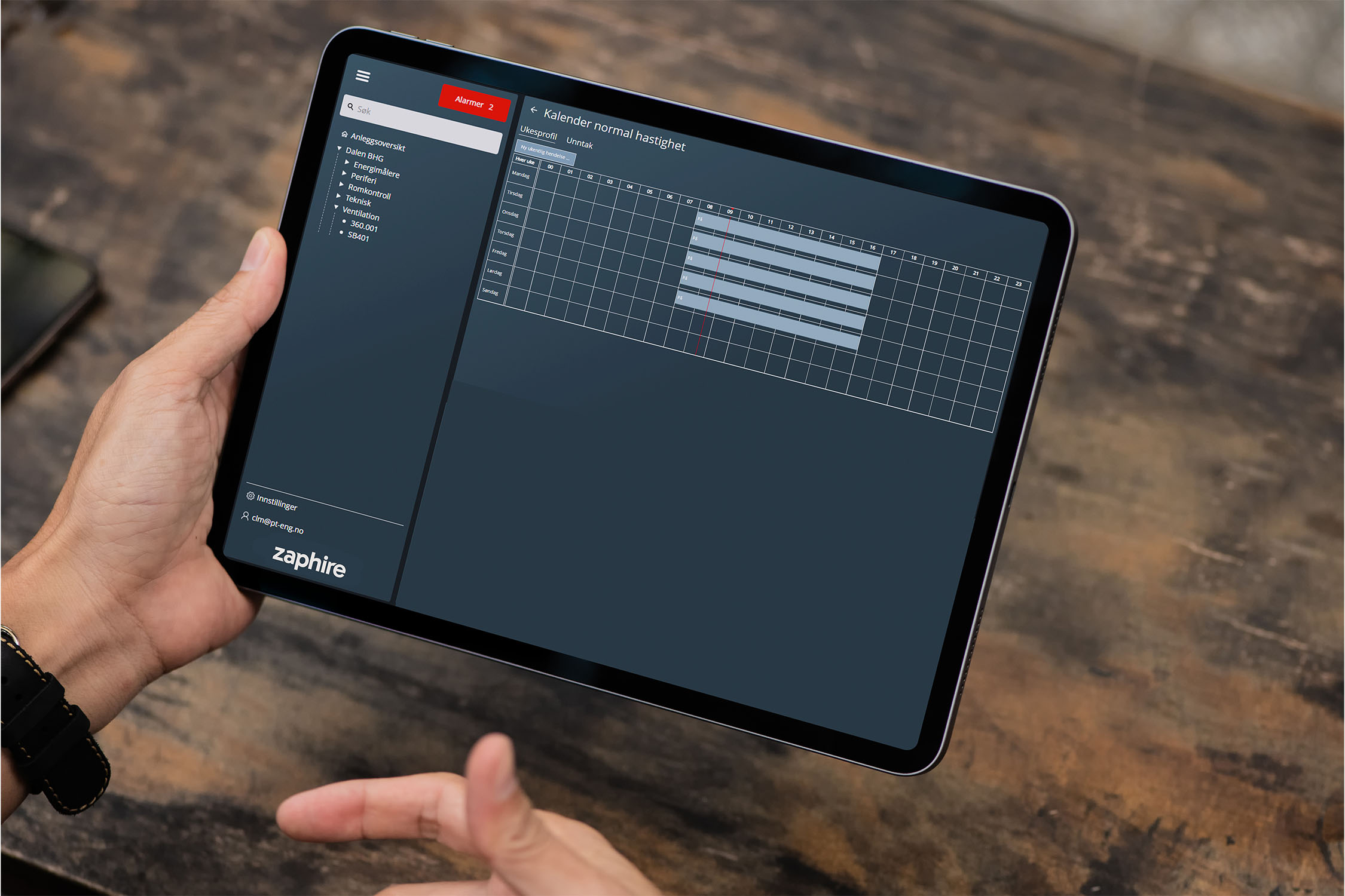 Kalenderfunktion i BMS i Zaphire
