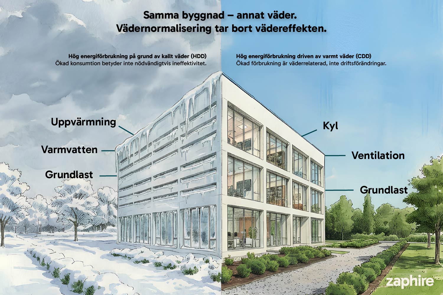 Normalårskorrigering förklarad inom fastighetsautomation